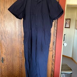 Men's Short-Sleeve Navy Work Coverall